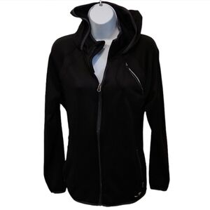 𝅺champion Hooded Front Zip Track Jacket